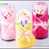 Girl Friend Lovely Pink Bear Cake Towel Gift Wedding Gift Bear Design Wedding Cute Cake Towel Gift Towel thumbnail-4