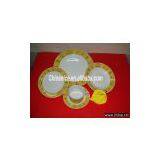 Ceramic Dinner Set (Ultra White ), Glaze and Decal, Porcelain Dinnerware thumbnail-1