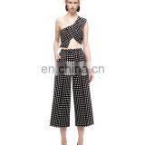2015 New Fashion Women Irregular Elegant Check Patern Two Piece Set thumbnail-3