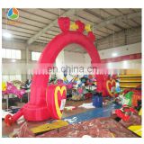 love heart shape arch, inflatable arch