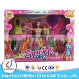 Hot Sell Plastic Pink Fashion Doll Clothing