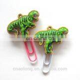 Handmade Custom Animal Logo and Shapes Soft Pvc Plastic Book Mark Clip/rubber Bookmarks for Kids