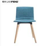 Modern Eco Friendly Fabric Chair Bar Chair Home Chair With Wooden Legs thumbnail-3