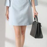 Bateau/boat Neck Blue Mini Dress Daytime 3/4 Sleeve Vintage Dress thumbnail-2