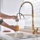 High Quality China Made Gold Plated Hot Cold Sink Water Mixer Tap Kitchen Faucet thumbnail-1