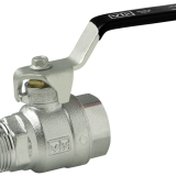 Chrome-plate Ball 343 High Performance PN40 Brass Ball Valve Full Bore