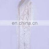 Пляжная платье с цветочным вышиванием, купальник для женщин, пляжный кардиган, купальник-аксессуар для плавания thumbnail-5