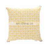 Summer Fruit Yellow Lemon Leaf Pillow Cover Waterproof Outdoor Cushions Home Decorative Cotton Linen 18x18Inch thumbnail-3