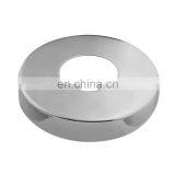 Stainless Steel Balustrade Handrail Glass Stair Railing Pipe Flange Base Decorative Cover thumbnail-1