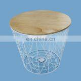 Popular Small Side Table With White Color Iron thumbnail-2