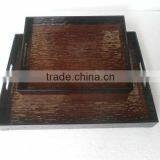 Lacquer Tray, Mother of Pearl Tray, Square Tray