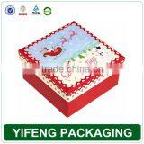 Red Fancy Color Paper Gift Box, Christmas Red Gift Box thumbnail-4