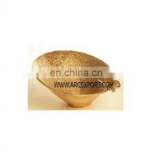 Aluminium Raw Cast Gold Colour Bowl
