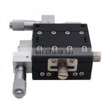 60*60mm Displacement Platform Trimming Station Sliding Table Manual XY Axis Linear Stage thumbnail-4