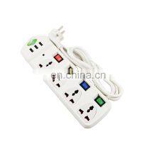 New Technology 2021 Factory Price Extension Cord With 3 4 5 6 Outlets and 3 USB Charging Ports Power Strip,