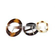 Fashion Lady Shoe Accessories Cute Charming Resin Pin Roller Buckle Women Sandal Shoes Buckle