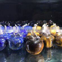 Colourful Crystal Carving Apple Quartz Different Material Crystal Apple For Decoration thumbnail-4
