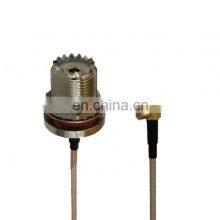 MCX Male R/A to Uhf Pl259 Male Connector RG58 LMR200 LMR400 S141 S405 Coaxial Jumper Cable thumbnail-3