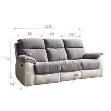 New Electric Reclining Leather Sofa Vip Function First-Class Warehouse Living Room Single Double Three Person Combination thumbnail-2