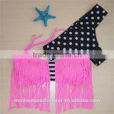 2016 New Women Push-up Padded Bra Tassel Swimsuit Bathing Suit Swimwear Bikini thumbnail-4