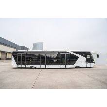 Multiple Doors 100 Passengers Airport Shuttle Feeder Bus Front Engine 14m Automatic Transmission Shuttle Bus thumbnail-3