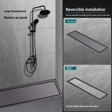 Modern 8CM Wide Thickened Brass Rectangle Shower Floor Drain for Hotels Kitchens Manufactured Quality for Bathroom Use thumbnail-5