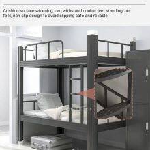 Double Bunk Beds With Multi-layer Shoe Storage for Chicago Shelters, Heavy Gauge Steel, Fire-Proof & Eco-Friendly Coating, Sturdy Furniture Supplier thumbnail-4
