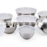 7pcs Set Stainless Steel Mixing Bowl Set With Lid thumbnail-2