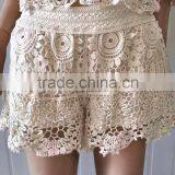 Embroidery Water Soluble Lace/cotton Lace Shorts for Girls in Summer thumbnail-5