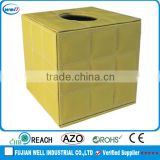 High quality Customized PU leather tissue box manufacturer