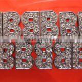 Beautiful 10mm Letters Slide Rhinestone Zinc Alloy Alphabets thumbnail-4