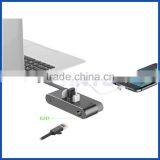 USB 3.0 to 3 Ports USB 3.0 Hub With RJ45 10/100/1000Mbps Gigabit Lan Adapter thumbnail-5