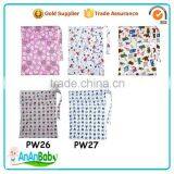 Fashion Cheap Reusable Nappy Wet Bags Mental Zippers Diaper Bags