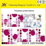 Woven Polyester bed sheet fabric with printing for quality turkish bedding sets/Designs for printed bedsheet