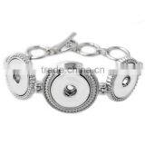2016 Newest Design 18mm Ginger Snap Button Bracelet Pulseras Vintage Snap Bracelets