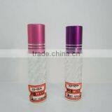 Cheap factory price 11 ml glass roll on tube with aluminum cap and plastic roller ball