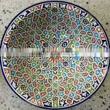 Encaustic ceramic Moroccan hand painted sink