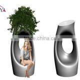 Vogue Design Fiberglass Flowerpot With Automotive Paint thumbnail-2
