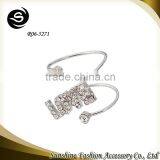 Valentine's Day Gift Chinese Factory OEM Cheap Pure Silver Half Heart Ring thumbnail-1