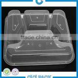 Wholesale 4-compartment Bento Lunch Box,Disposable Safe Kitchen Product Plastic Food Container thumbnail-5