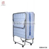China Factory Cheap Metal Folding Twin Guest Bed Frame With Sponge Mattress