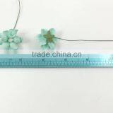 Blue White, Small Handmade Mulberry Paper Flower, Wedding Party, Scrap-booking Crafts Pastel thumbnail-3