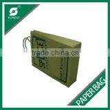 110 GSM BROWN KRAFT PAPER BAG CUSTOM PRINT SHOPPING BAGS FOR PACKING APPAREL thumbnail-5