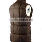 Men's Brown Color Cotton-padded Waistcoat thumbnail-2