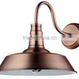 Vintage Simple Wall Sconce With Painting Black White Red and Plating Copper W4031 thumbnail-2