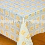 PVC fancy plastic table cloth,wholesale lace tablecloths
