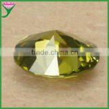Wholesale High Quality Loose Oval Dark Peridot cz Lab Created Diamond thumbnail-2