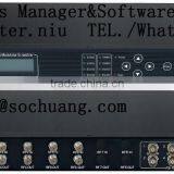 4in1 Dvb-s2 to Dvb-c Modulator Transmodulator(DisEqc/22KHz,6*DVB-S/S2+6*ASI In,4 QAM RF Out)