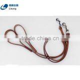 Alloy Hooking No Retractable Pure Cowhide Leather Dog Leash