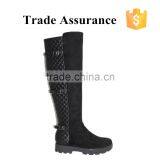 Durable Long Rubber Outsole Leather Boots thumbnail-1